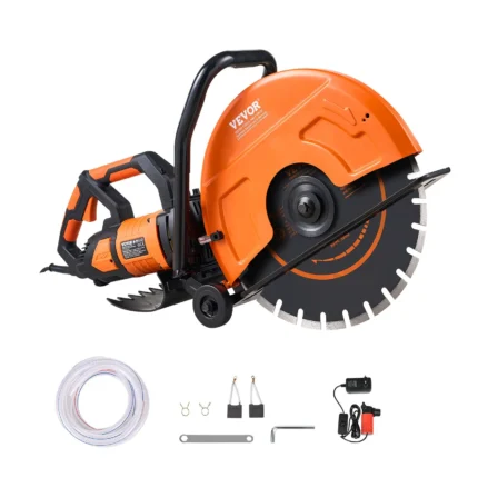VEVOR 16-Inch Electric Concrete Saw 3200W – Wet/Dry Circular Masonry Cutter with 6-Inch Adjustable Cutting Depth